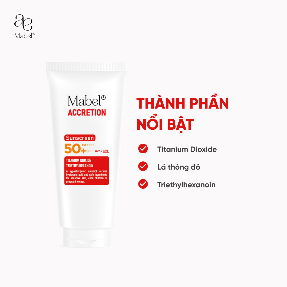 Kem chống nắng Accretion Sunscreen SPF 50+ PA++++ một dòng kem chống nắng thế hệ mới