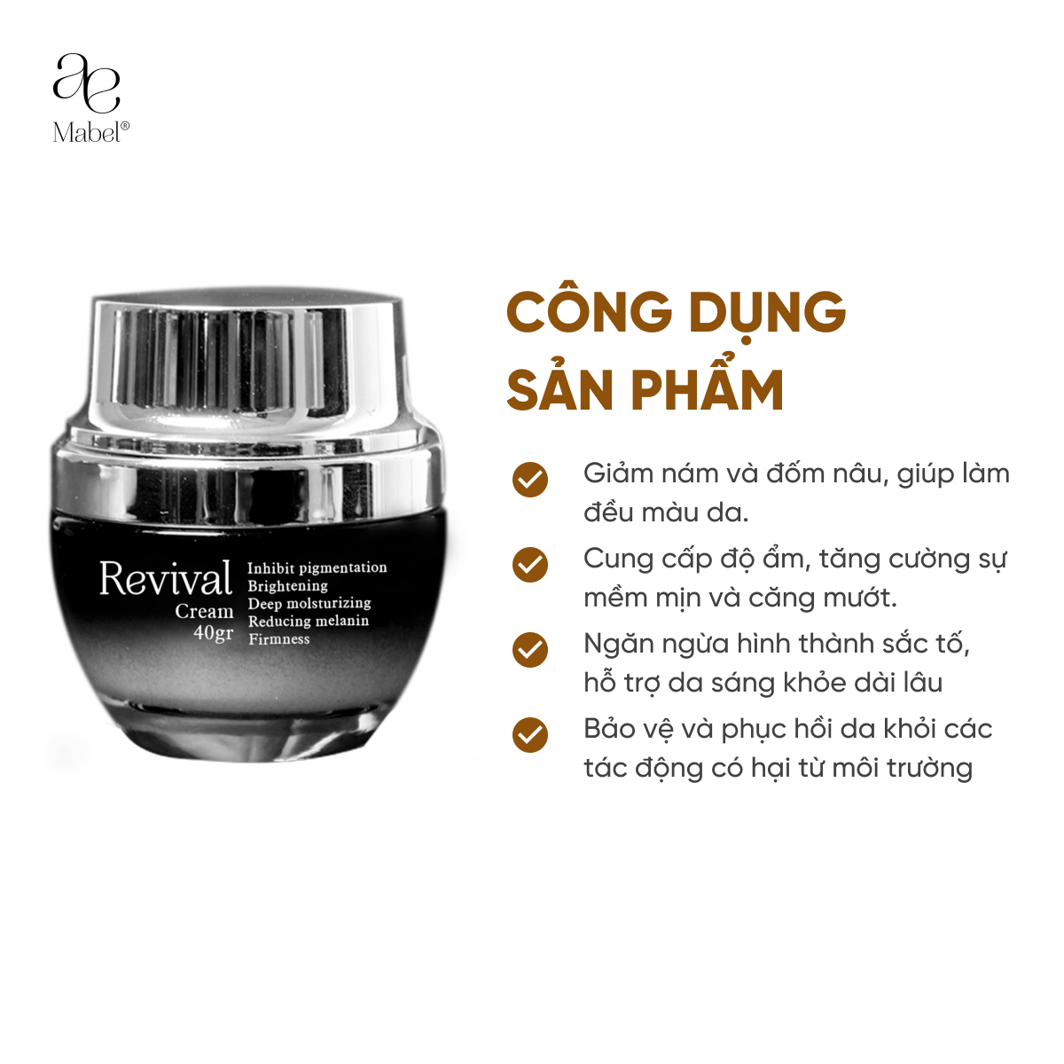 Nhà Mabel gợi ý bạn kem dưỡng giúp tái tạo làn da