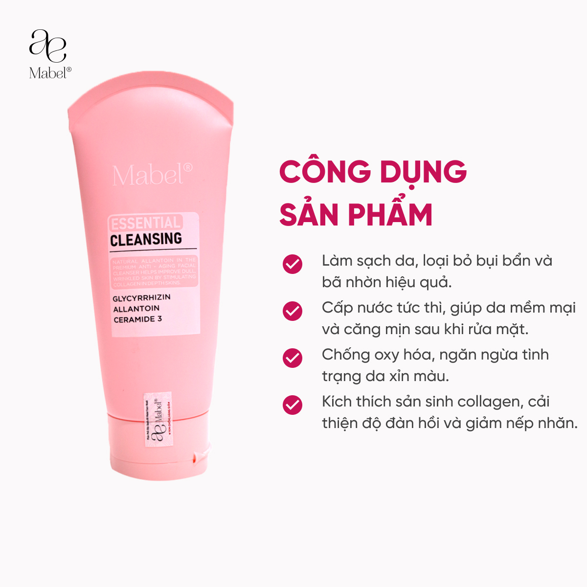 Sữa rửa mặt Essential Cleansing – sạch nhẹ mà không làm mất hàng rào bảo vệmà không gây khô căng 